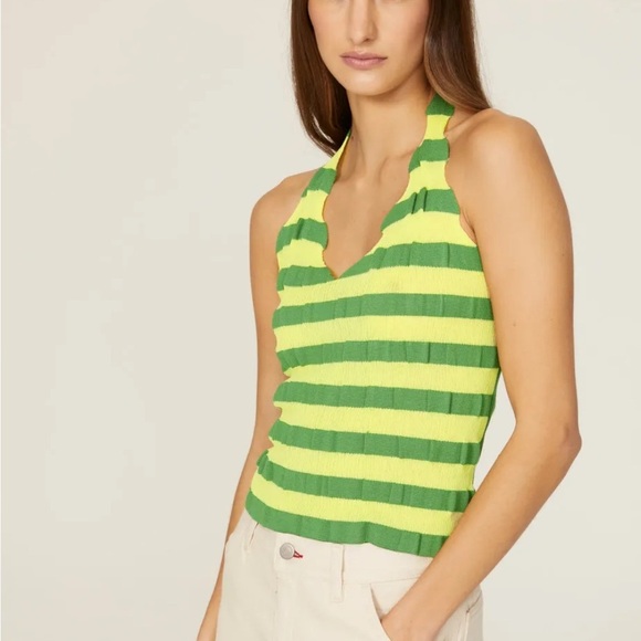 Theopen Product Stripe Halter Top Size US 4 - Picture 2 of 7